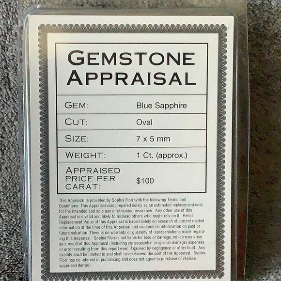 NWT Set of 2 loose 1-carat natural midnight sapphires - Picture 11 of 11